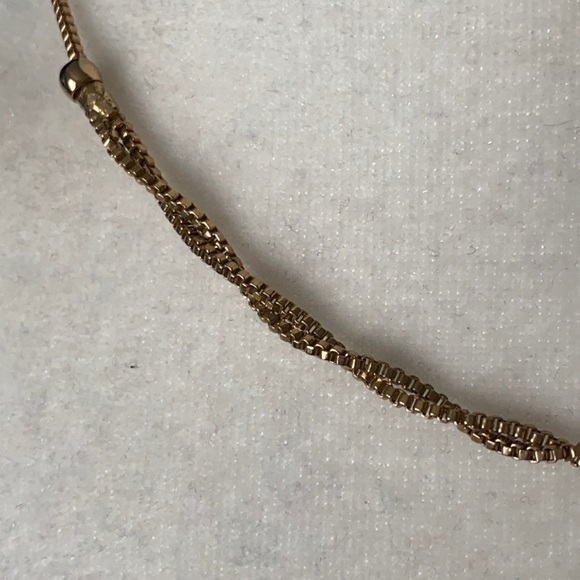 Golden Glow Twisted Singapore Chain 18K Gold Plated Box Chain Twisted Necklace - Picture 4 of 16